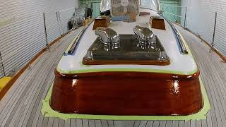 Coachroof Stripping and Varnish  Coat 48 part 7 of [upl. by Enilemme]