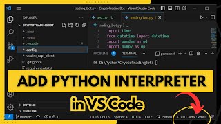 How to Add Python Interpreter in Visual Studio Code  Step By Step [upl. by Harrus467]