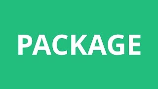 How To Pronounce Package  Pronunciation Academy [upl. by Hnib]