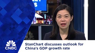 More policy support needed for China to reach its target GDP growth rate says StanChart [upl. by Ainessej]