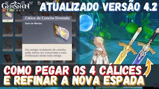 Como Pegar e Utilizar Todos os Cálices de Concha Drenado GENSHIN IMPACT 42 [upl. by Jerrilyn957]