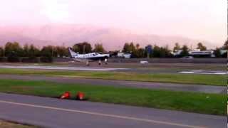 TBM 850 G1000 short field TO and Landing [upl. by Ennahtur]