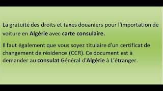 Carte consulaire dimmatriculation pour résidant Algériens à létranger [upl. by Irabaj213]