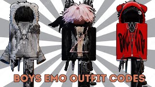 Boys Emo Outfit Codes for Brookhaven  Bloxburg and Berry Avenue [upl. by Olfe157]