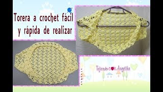 TORERA A CROCHET FÁCIL Y RÁPIDA DE REALIZAR Tejiendo con angélika [upl. by Harvey]