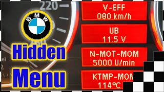 BMW E90 Hidden Menu  Hidden Features  Temperature Voltage Speed RPM  75 More Fully Translated [upl. by Lothario810]