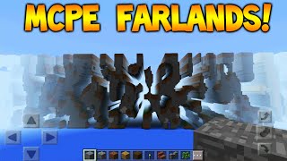 FARLANDS IN MCPE  Minecraft Pocket Edition Farlands Tutorial How To Get There MCPE 0150 [upl. by Fiora]