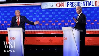 Watch Biden Trump Spar in First 2024 Presidential Debate  WSJ News [upl. by Berl]