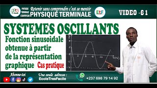 Physique Terminale 61Systèmes Oscillants de la représentation graphique à la fonction sinusoïdale [upl. by Cyprio]