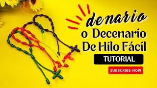 DIY Como HACER un DECENARIO o DENARIO De HILO Fácil [upl. by Auohs]