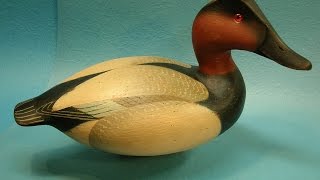 Decoy Carving Canvasback quotWard Stylequot Part 1 [upl. by Esor]