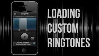 How to Load Custom RINGTONES into iPhone 54S4 using Ringtone Designer [upl. by Gerrilee]