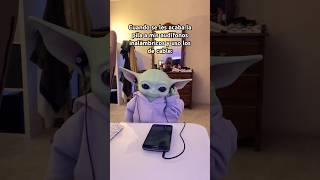 Todo ando tirando 🥲 humor meme babyyoda audifonos [upl. by Andi932]