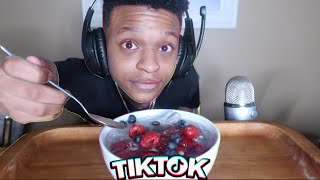 ASMR EATING  NATURES CEREAL TIKTOK VIRAL FOODS  MUKBANG [upl. by Yelime230]