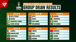 Draw Results CAF AFCON Africa Cup of Nations 2023 Group Stage [upl. by Burget]