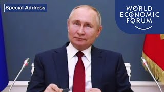 Special Address by Vladimir Putin President of the Russian Federation  DAVOS AGENDA 2021 [upl. by Wanids191]