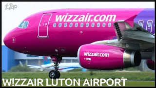 Low Cost Luton Airport  Wizz air EasyJet Ryanair First Choice Monarch Flybe HD High Definition [upl. by Chisholm]