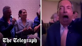 Priti Patel and Nigel Farage sing at Conservative Party conference karaoke [upl. by Justina]