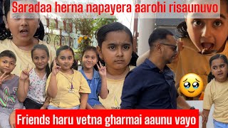 😱 Aarohi ko rish tika lagayepachi harayo 🥹 Hajurbuwako saradda  Aarohi vlog Aarohi Adhikari [upl. by Iveksarap]