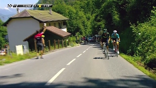 Aru and Valverde are caught  Stage 8  Critérium du Dauphiné 2017 [upl. by Anibor882]