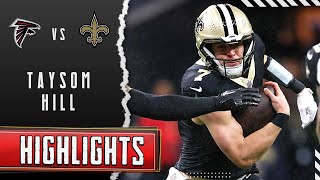 Taysom Hill Every Play vs Falcons  Week 18 Highlights [upl. by Amoeji47]