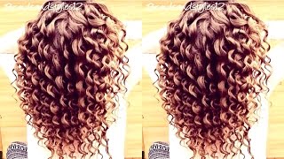 HOW TO DO SPIRAL CURLS  CURLING WAND HAIR TUTORIAL  Braidsandstyles12 [upl. by Azeret409]