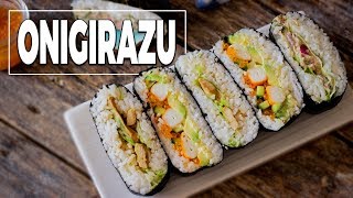 Onigirazu  Recette Japonaise  Le Riz Jaune [upl. by Henryk]