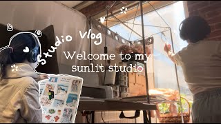 A Week in My Art Studio Stickers Creativity and Packing Joy  Studio vlog 18 [upl. by Quillan]