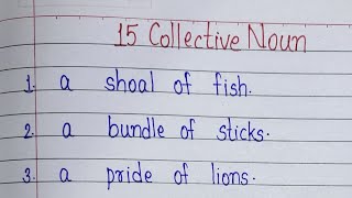 15 Collective Nouns examples l List of Collective Nouns Examples l Collective Nouns l Part 2 [upl. by Ashli625]