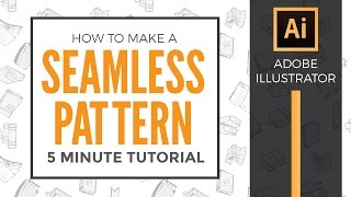 How to make a Seamless Pattern in Adobe Illustrator  5 Minute Tutorial  Graphic Design How to [upl. by Hazlip]