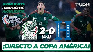 Resumen y goles  México 4202 Honduras  Concacaf Nations League  TUDN [upl. by Diskson]