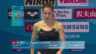 Woman´s Diving  Michelle HEIMBERG SUI [upl. by Novehs]