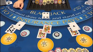 Blackjack  450000 Buy In  EPIC HIGH LIMIT ROOM WIN GETTING DOUBLE BLACKJACK amp PERFECT PAIRS [upl. by Annaiv]