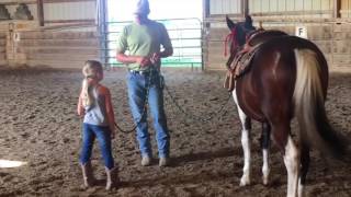 How to Yield the Hindquarters  Basic Horsemanship Training [upl. by Enidualc655]