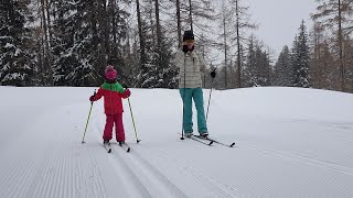 Tauplitzalm na běžkách s dětmi [upl. by Kurtzman]