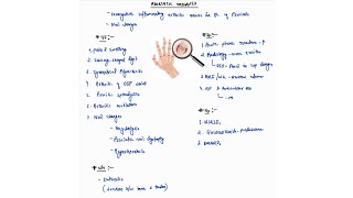 PSORIATIC ARTHRITIS NOTES  ONE PAGE NOTES  REUMATOLOGY  MEDICINE  4TH PROFF  MBBS [upl. by Cottrell]