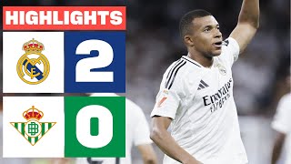 REAL MADRID 2  0 REAL BETIS  RESUMEN LALIGA EA SPORTS [upl. by Filippo130]