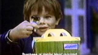 McDonalds 80s Ads Happy meal shell game Playmobil [upl. by Einhpad]