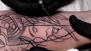 Sharp  Tattoo time lapse [upl. by Heimlich]