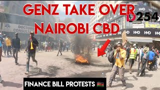 HAPPENING NOW IN NairobiFinance Bill Protesters Take over The streets of NAIROBI [upl. by Nerha]