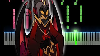 SINNER ADAM SONG  What a Hellhole  Hazbin Hotel Animatic by MilkyyMelodies Piano Tutorial [upl. by Sokem948]