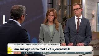 Om anklagelserna mot TV4s journalistik ”Jag häpnade”  Nyhetsmorgon  TV4 amp TV4 Play [upl. by Satsoc]