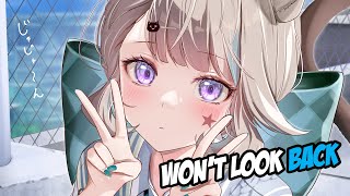 Nightcore  Wont Look Back BEAUZ amp Momo  Lyrics [upl. by Enovi]