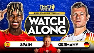 SPAIN vs GERMANY LIVE EURO 2024 with Mark GOLDBRIDGE LIVE [upl. by Dopp68]