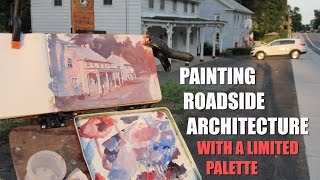 Painting Roadside Architecture with a Limited Palette [upl. by Stew584]