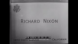 SENATOR RICHARD NIXONS CHECKERS SPEECH SEPTEMBER 23 1952 63914 [upl. by Irakuy]