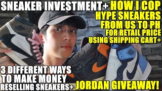 SNEAKER HUSTLE  S1 EP 10 INVESTING ON SNEAKERS HOW I USE SHIPPINGCART TO COP JORDANYEEZY FROM US [upl. by Mariand9]