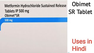 Obimet SR Tablet uses side effects and doses in Hindi [upl. by Willumsen]