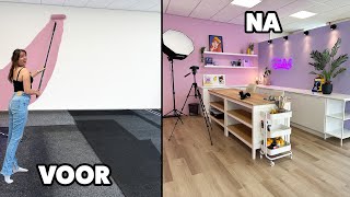 WIJ BOUWEN een XXL STUDIO  Makeover [upl. by Htebazileyram205]