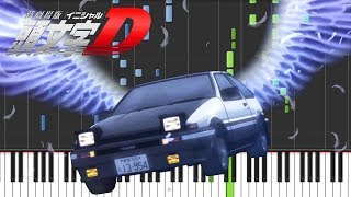 Deja Vu  Initial D 頭文字 D OST Piano Synthesia [upl. by Tillford]